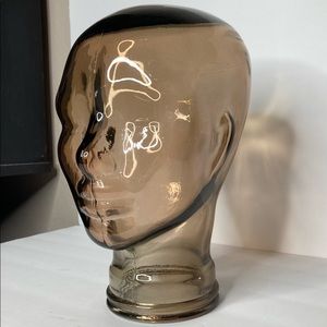 Sold Mercari Glass Mannequin Display Head Amber Brown